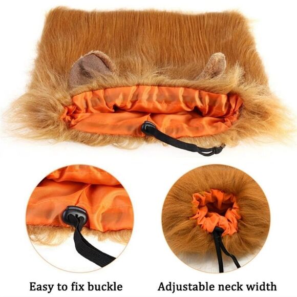 Lion mane dog costume Size M- L NWOT - Picture 9 of 11